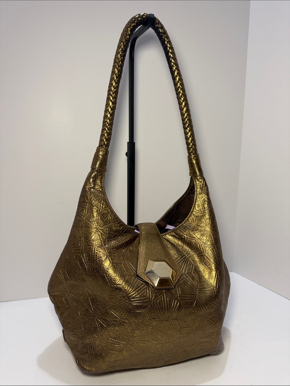Bulgari × Matthew Williamson Limited Edition Metallic Gold Hobo Bag - Picture 4 of 15